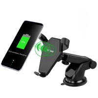 Qi Wireless Car Mount Charger , Fast Charging Air Vent Car Wireless Charger