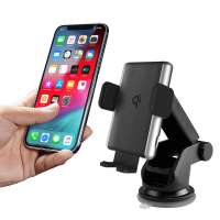 2020 New Design Technology Fast Charging 10W Auto Clamping Wireless Car Charger Air Vent Mount Car Holder