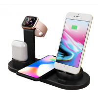 3 in 1 wireless smartphone charging station for iPhone, for apple watch, and for airpods